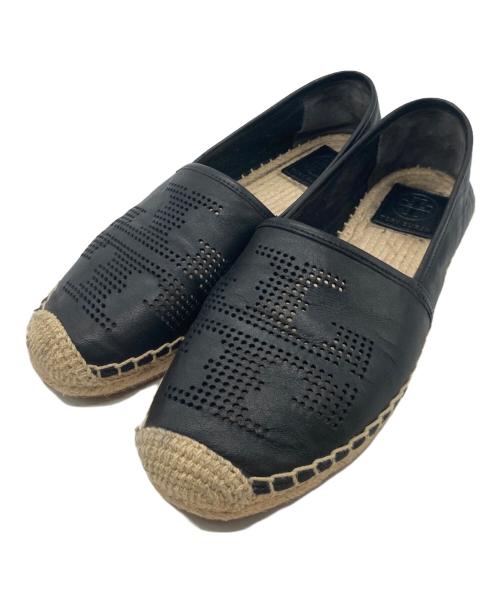 TORY BURCH（トリーバーチ）TORY BURCH (トリーバーチ) エスパドリーユ 50966 ブラック サイズ:7の古着・服飾アイテム