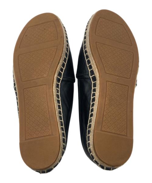 TORY BURCH（トリーバーチ）TORY BURCH (トリーバーチ) エスパドリーユ 50966 ブラック サイズ:7の古着・服飾アイテム