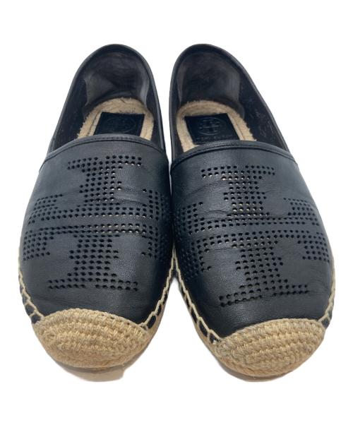 TORY BURCH（トリーバーチ）TORY BURCH (トリーバーチ) エスパドリーユ 50966 ブラック サイズ:7の古着・服飾アイテム
