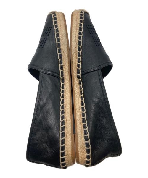 TORY BURCH（トリーバーチ）TORY BURCH (トリーバーチ) エスパドリーユ 50966 ブラック サイズ:7の古着・服飾アイテム