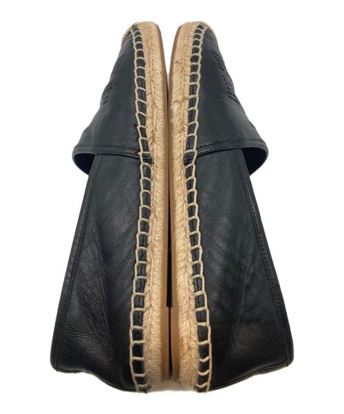 TORY BURCH（トリーバーチ）TORY BURCH (トリーバーチ) エスパドリーユ 50966 ブラック サイズ:7の古着・服飾アイテム