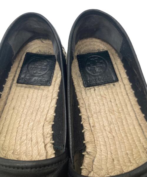 TORY BURCH（トリーバーチ）TORY BURCH (トリーバーチ) エスパドリーユ 50966 ブラック サイズ:7の古着・服飾アイテム