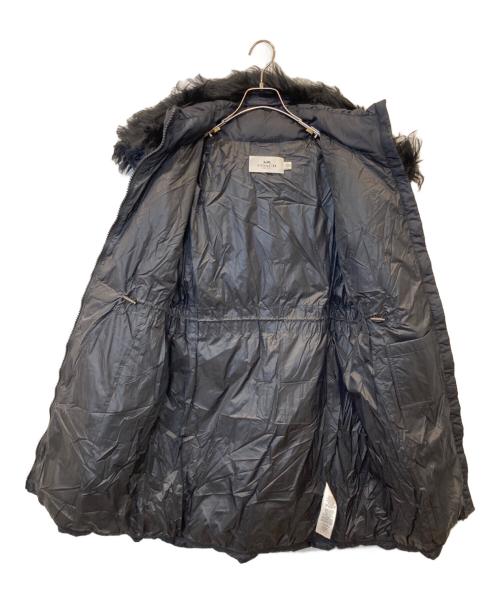 COACH（コーチ）COACH (コーチ) ダウンコート　ファーコート　F57028 ブラック サイズ:Mの古着・服飾アイテム