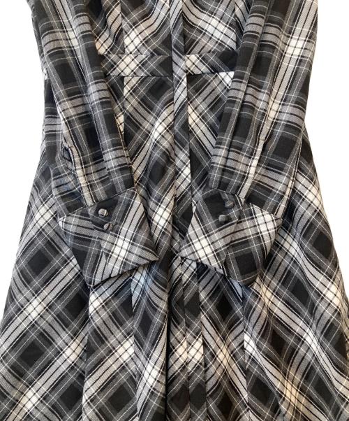 HER LIP TO（ハーリップトゥ）HER LIP TO (ハーリップトゥ) Coutume Plaid Flare Dress　フレアドレス　ワンピース　1244305143 ブラック サイズ:Sの古着・服飾アイテム