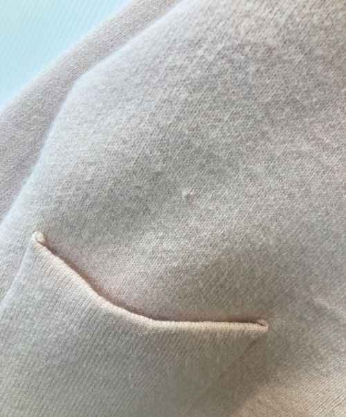 natural couture（ナチュラルクール）natural couture (ナチュラルクール) FOX混プレーティングニットジャケット ピンク サイズ:FREEの古着・服飾アイテム