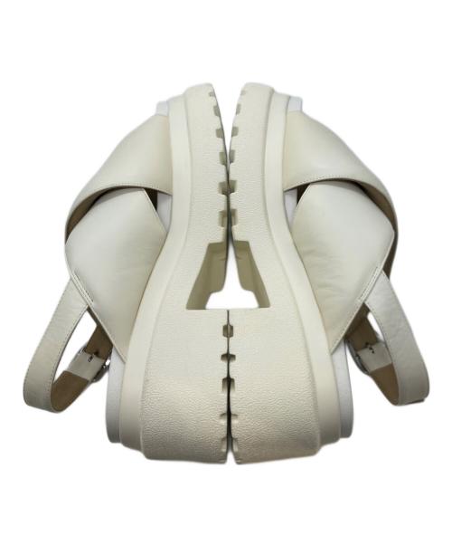 DIANA（ダイアナ）DIANA (ダイアナ) 厚底サンダル FA 56332 アイボリー サイズ:Lの古着・服飾アイテム