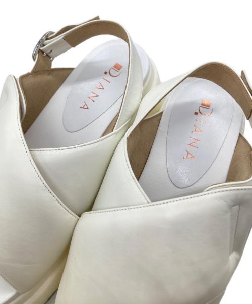 DIANA（ダイアナ）DIANA (ダイアナ) 厚底サンダル FA 56332 アイボリー サイズ:Lの古着・服飾アイテム