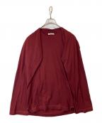 FUMIKA UCHIDAフミカウチダ）の古着「SEPARATE LONG-SLEEVE TEE FU-N-CS005 カットソー」｜ワインレッド