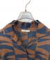 中古・古着 anuke (アンヌーク) Geometric Satin Shirts 62410411 シャツ ブラウン×ネイビー サイズ:FREE：7000円