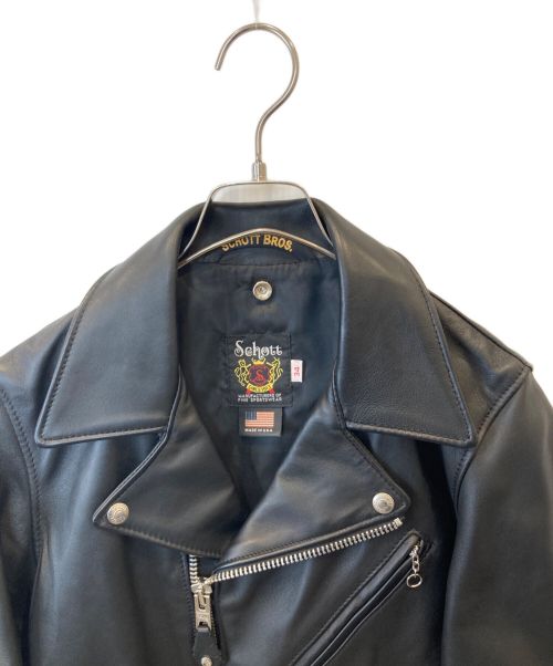 SCHOTT BROS.（ショットブロス）SCHOTT BROS. (ショットブロス) ラムレザーライダースジャケット 228US ブラック サイズ:34の古着・服飾アイテム