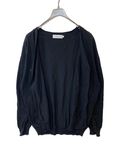 Graphpaper（グラフペーパー）Graphpaper (グラフペーパー) Suvin Cardigan GY191-80066 カーディガン ブラック サイズ:1の古着・服飾アイテム