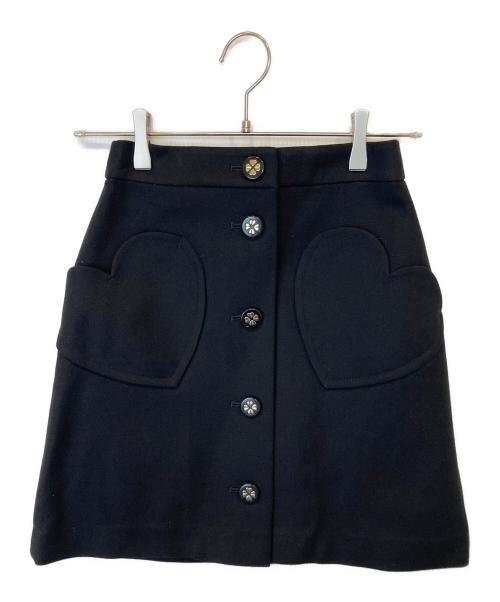 Kate Spade（ケイトスペード）Kate Spade (ケイトスペード) スペードポケットスカート ブラック サイズ:150/60Aの古着・服飾アイテム