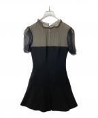 MIU MIUミュウミュウ）の古着「切替ワンピース」｜ブラック