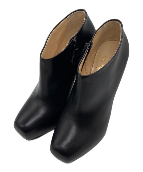 Christian Louboutin（クリスチャン・ルブタン）Christian Louboutin (クリスチャン・ルブタン) BELLE 85 ショートヒールブーツ ブラック サイズ:35の古着・服飾アイテム