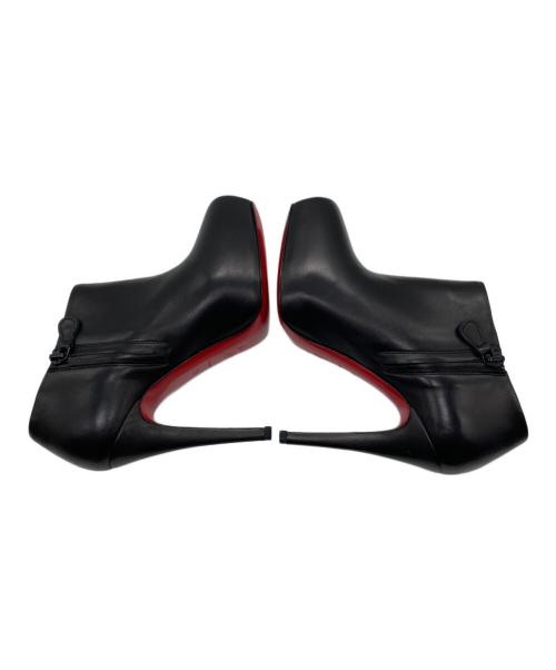 Christian Louboutin（クリスチャン・ルブタン）Christian Louboutin (クリスチャン・ルブタン) BELLE 85 ショートヒールブーツ ブラック サイズ:35の古着・服飾アイテム