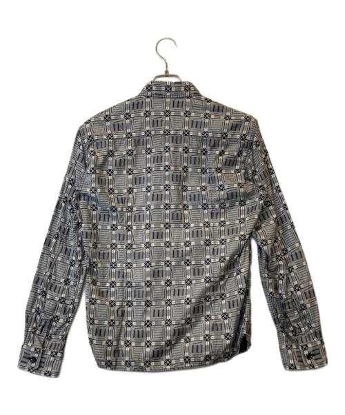 R.J.B（アールジェイビー）R.J.B (アールジェイビー) チェックシャツ グレー サイズ:38の古着・服飾アイテム