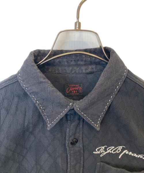 R.J.B CLIppers（アールジェイビークリッパーズ）R.J.B CLIppers (アールジェイビークリッパーズ) 半袖シャツ ネイビー サイズ:38の古着・服飾アイテム