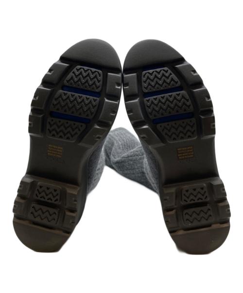 VIVAIA（ビバイア）VIVAIA (ビバイア) ラウンドトゥ 撥水加工 ニーハイ プラットフォーム チャンキー ウェッジブーツ グレー サイズ:22.5cmの古着・服飾アイテム