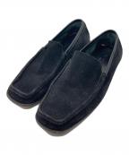 GUCCIグッチ）の古着「スエード ドライビングシューズ 111 6072」｜ブラック