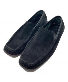 GUCCI（グッチ）の古着「スエード ドライビングシューズ 111 6072」｜ブラック