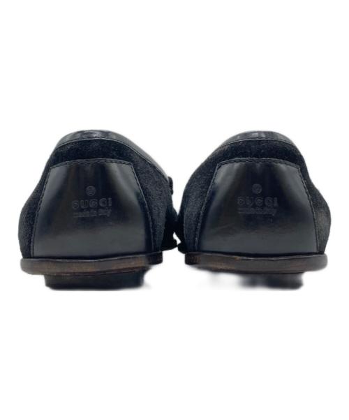 GUCCI（グッチ）GUCCI (グッチ) スエード ドライビングシューズ 111 6072 ブラック サイズ:42 1/2の古着・服飾アイテム
