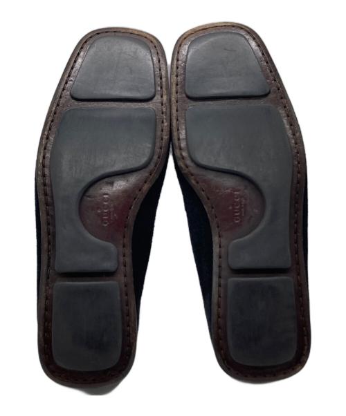 GUCCI（グッチ）GUCCI (グッチ) スエード ドライビングシューズ 111 6072 ブラック サイズ:42 1/2の古着・服飾アイテム