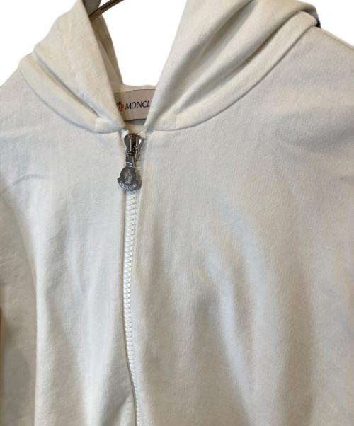 MONCLER（モンクレール）MONCLER (モンクレール) サイドロゴラインパーカー ホワイト サイズ:SIZE 14Aの古着・服飾アイテム