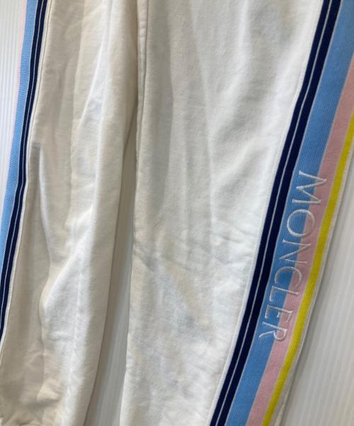 MONCLER（モンクレール）MONCLER (モンクレール) サイドロゴラインパンツ ホワイト サイズ:14の古着・服飾アイテム