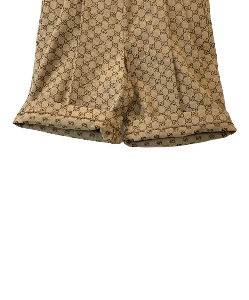 GUCCI（グッチ）GUCCI (グッチ) GGモノグラムキャンバスハーフパンツ 574290 ZKU09 ベージュ サイズ:48の古着・服飾アイテム
