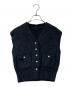 Spick and Span（スピックアンドスパン）の古着「パールボタン畦ニットベスト 23080200531040」｜グレー