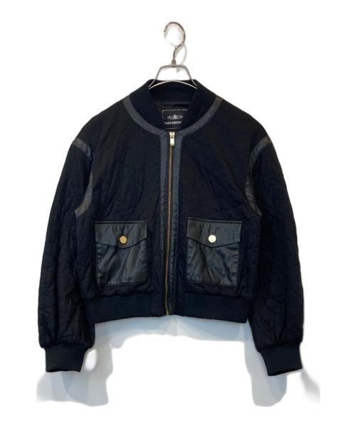 GRACE CONTINENTAL（（グレースコンチネンタル）GRACE CONTINENTAL (（グレースコンチネンタル) キルティングブルゾン 01180  ブラック サイズ:38の古着・服飾アイテム