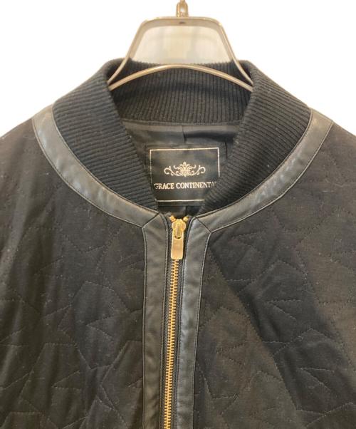 GRACE CONTINENTAL（（グレースコンチネンタル）GRACE CONTINENTAL (（グレースコンチネンタル) キルティングブルゾン 01180  ブラック サイズ:38の古着・服飾アイテム