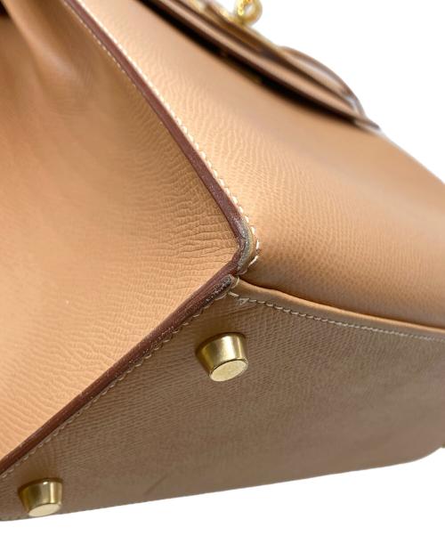 HERMES（エルメス）HERMES (エルメス) ケリー28 エプソン 外縫い 2WAYショルダーバッグ ブラウンの古着・服飾アイテム