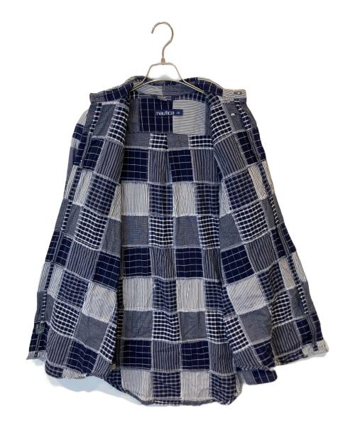 NAUTICA（ノーティカ）NAUTICA (ノーティカ) チェックシャツ ネイビー サイズ:Lの古着・服飾アイテム