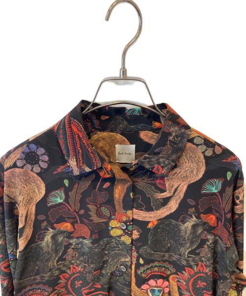 PAUL SMITH（ポールスミス）PAUL SMITH (ポールスミス) モンキー柄 デイドレス OPPPHA0601 ブラック サイズ:40の古着・服飾アイテム