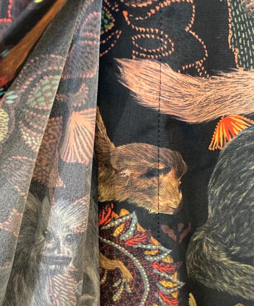 PAUL SMITH（ポールスミス）PAUL SMITH (ポールスミス) モンキー柄 デイドレス OPPPHA0601 ブラック サイズ:40の古着・服飾アイテム