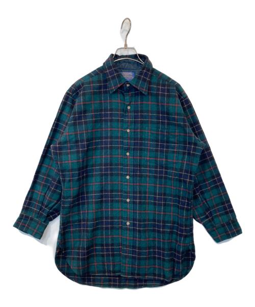 PENDLETON（ペンドルトン）PENDLETON (ペンドルトン) チェックシャツ グリーン×ネイビー サイズ:Mの古着・服飾アイテム