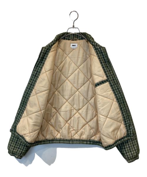 OBEY（オベイ）OBEY (オベイ) クラシックコーデュロイチェックスウィングトップ グリーン サイズ:Mの古着・服飾アイテム