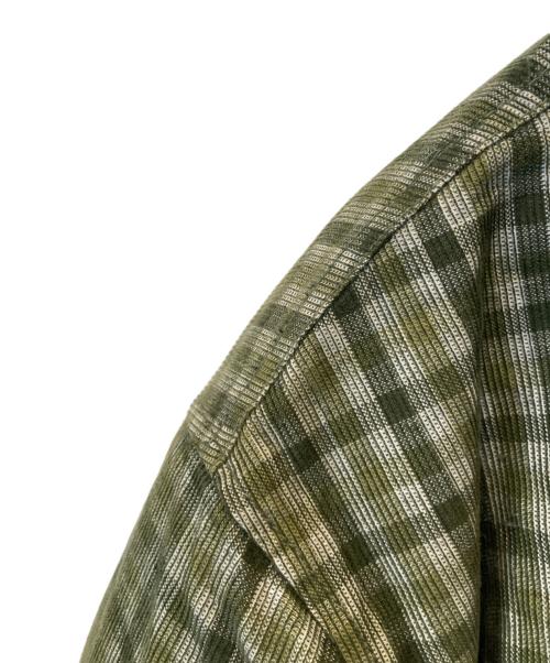 OBEY（オベイ）OBEY (オベイ) クラシックコーデュロイチェックスウィングトップ グリーン サイズ:Mの古着・服飾アイテム