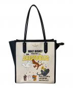 Kate Spade×DISNEYケイトスペード×ディズニー）の古着「アリストキャット ノース サウス トート KC615 L38」｜ホワイト