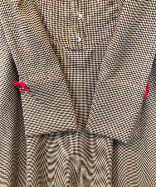 LACEMADE（レースメイド）LACEMADE (レースメイド) 「公爵の荘園」千鳥格子コルセットドレス ブラウン サイズ:XLの古着・服飾アイテム