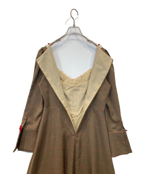 LACEMADE（レースメイド）LACEMADE (レースメイド) 「公爵の荘園」千鳥格子コルセットドレス ブラウン サイズ:XLの古着・服飾アイテム