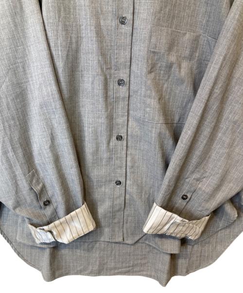 ZARA（ザラ）ZARA (ザラ) MAISON SPECIAL (メゾンスペシャル) ストライプネクタイシャツ 7759/846/096 グレー サイズ:ML 未使用品の古着・服飾アイテム