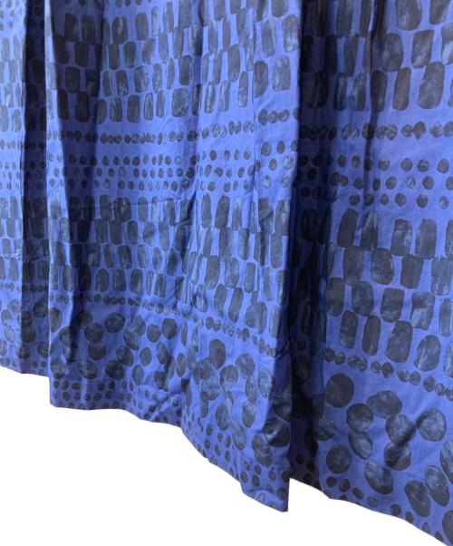 utilite（ユティリテ）utilite (ユティリテ) タイプライター アーカイブプリントスカート　UT303AW63A ネイビー サイズ:表記なしの古着・服飾アイテム