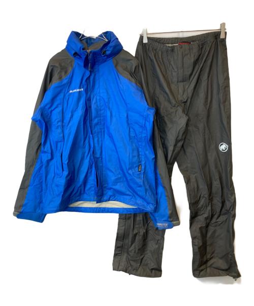 MAMMUT（マムート）MAMMUT (マムート) クライメイトライトレインスーツ JP1010-12730 ブルー×グレー サイズ:Mの古着・服飾アイテム