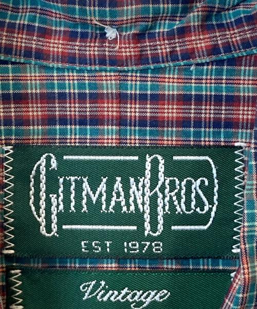 GITMAN BROS（ギットマンブラザーズ）GITMAN BROS (ギットマンブラザーズ) チェックシャツ レッド×ネイビー サイズ:Sの古着・服飾アイテム
