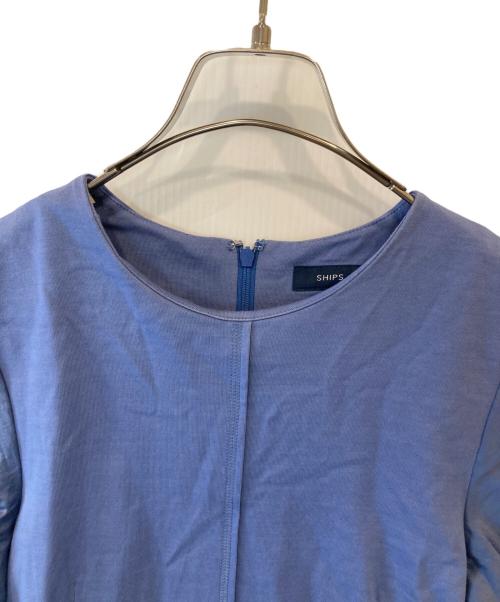 SHIPS（シップス）SHIPS (シップス) アルビニオーガニックコットンフレアワンピース ネイビー サイズ:FREEの古着・服飾アイテム