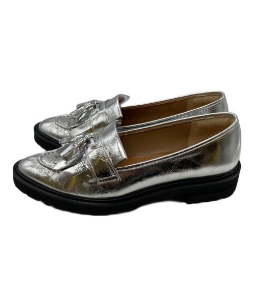 DIANA（ダイアナ）DIANA (ダイアナ) タッセルローファー　WD43331 シルバー サイズ:24.5cmの古着・服飾アイテム