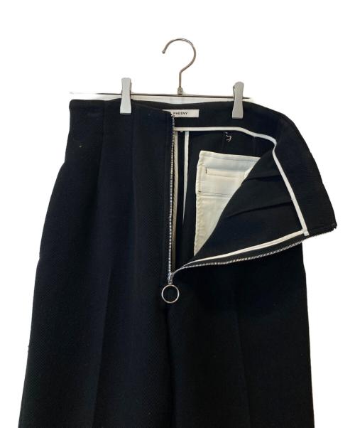 PHEENY（フィーニー）PHEENY (フィーニー) Kersey high waist semi flared slacks PA24-PT03 パンツ ブラック サイズ:2の古着・服飾アイテム