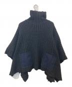sacai luckサカイラック）の古着「ニットポンチョ　13AWLU600」｜ブラック